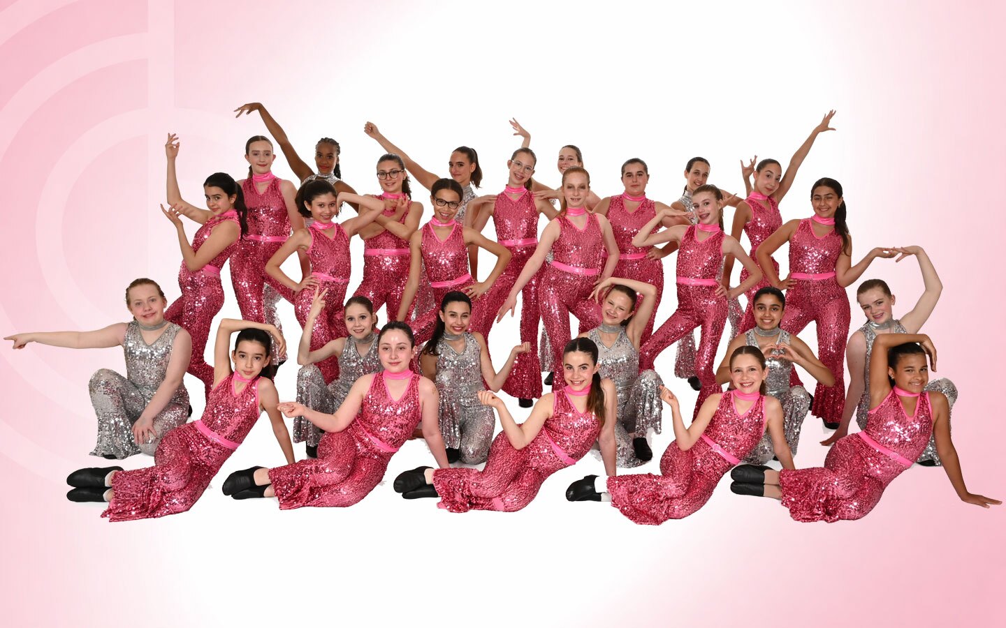 City Dance Studios dance team in pink
